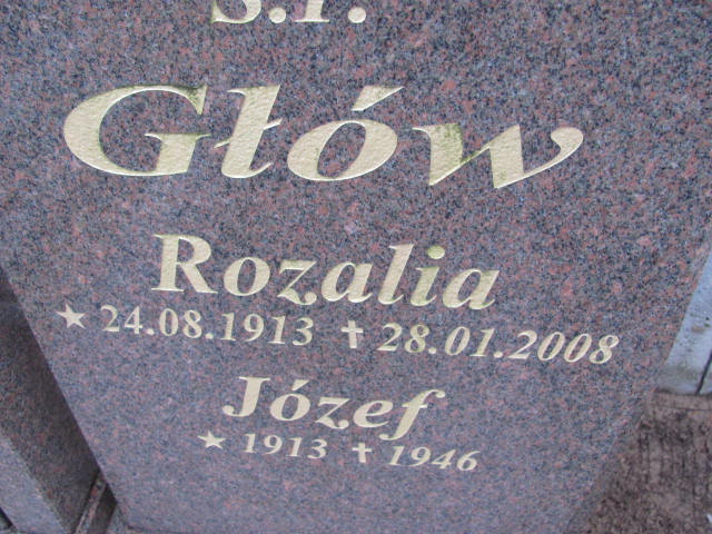 Józef Głów 1913 Chodzież - Grobonet - Wyszukiwarka osób pochowanych