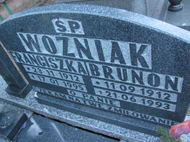 Franciszka Woźniak 1912 Chodzież - Grobonet - Wyszukiwarka osób pochowanych