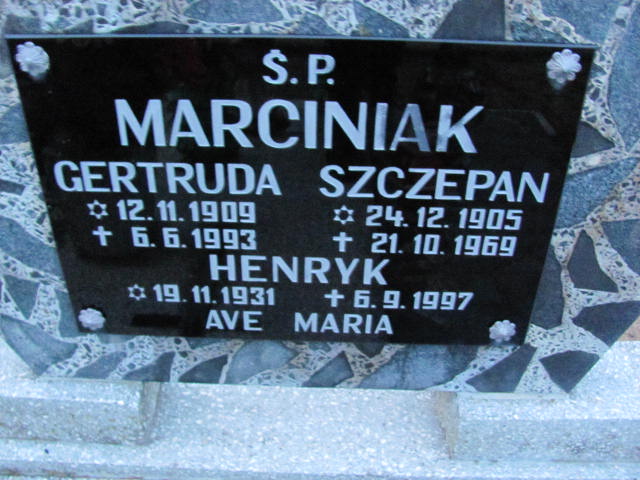 Szczepan Marciniak 1905 Chodzież - Grobonet - Wyszukiwarka osób pochowanych