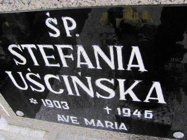 Stefania Uścińska 1903 Chodzież - Grobonet - Wyszukiwarka osób pochowanych