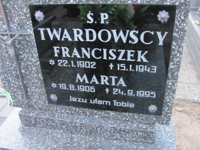 Franciszek Twardowski 1902 Chodzież - Grobonet - Wyszukiwarka osób pochowanych