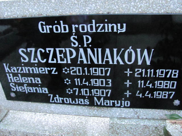 Kazimierz Szczepaniak 1907 Chodzież - Grobonet - Wyszukiwarka osób pochowanych