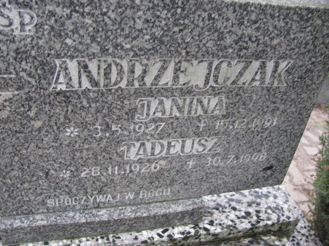 Janina Andrzejczak 1927 Chodzież - Grobonet - Wyszukiwarka osób pochowanych
