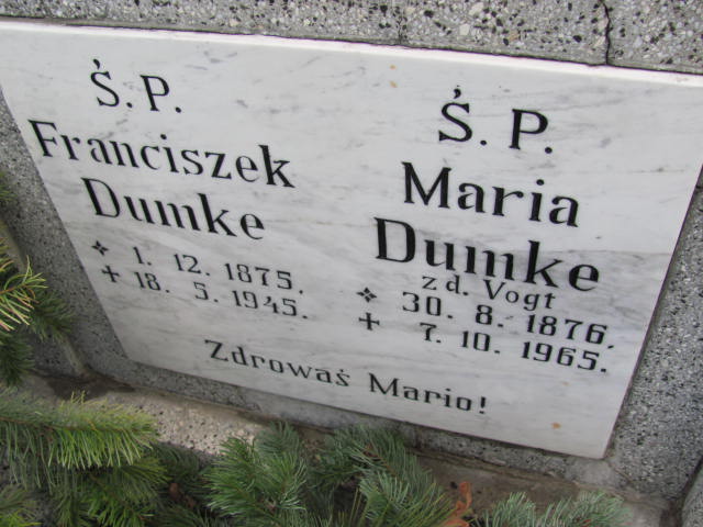 Franciszek Dumke 1875 Chodzież - Grobonet - Wyszukiwarka osób pochowanych