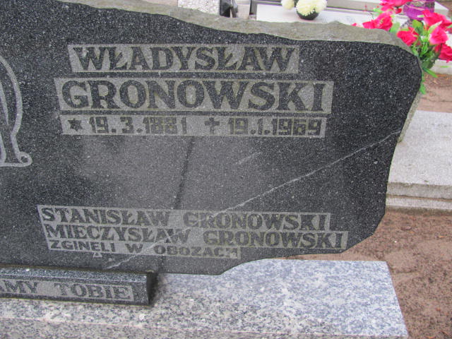 Mieczysław Gronowski Chodzież - Grobonet - Wyszukiwarka osób pochowanych