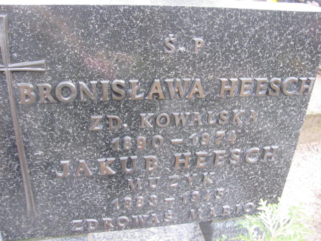 Jakub Heesch 1883 Chodzież - Grobonet - Wyszukiwarka osób pochowanych