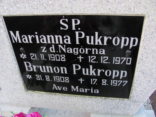 Marianna Pukropp 1908 Chodzież - Grobonet - Wyszukiwarka osób pochowanych