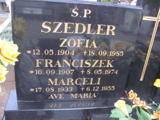 Marceli Szedler 1933 Chodzież - Grobonet - Wyszukiwarka osób pochowanych