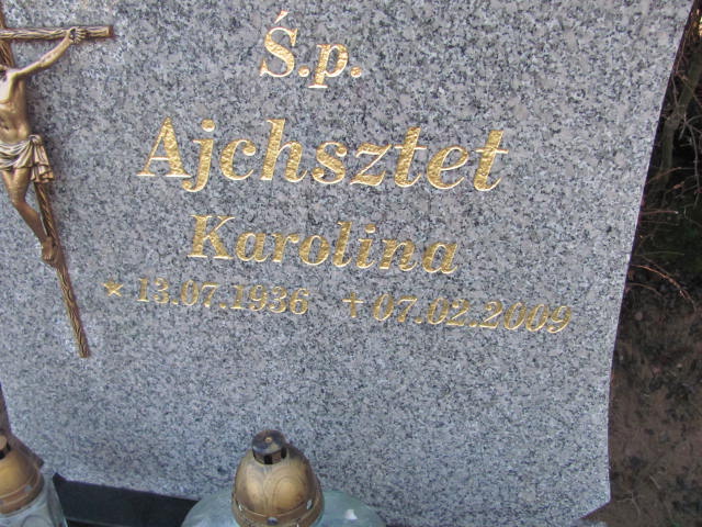 Karolina Ajchsztet 1936 Chodzież - Grobonet - Wyszukiwarka osób pochowanych