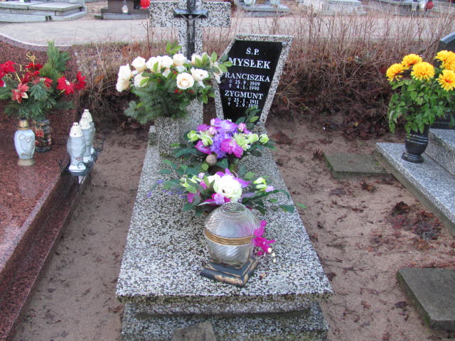 Grób Franciszka Mysłek
