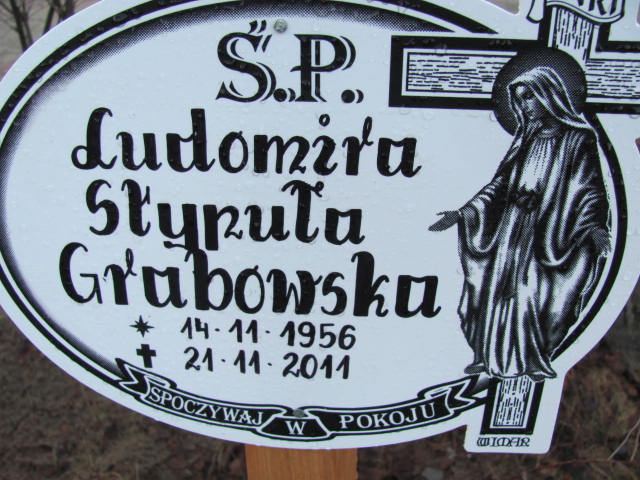 Ludomira Stypuła Grabowska 1956 Chodzież - Grobonet - Wyszukiwarka osób pochowanych