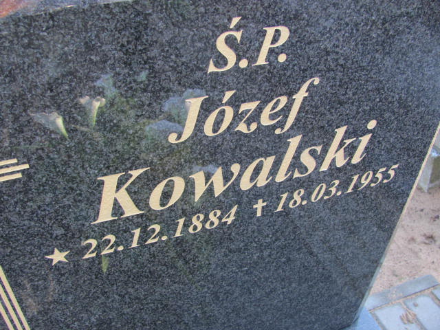 Józef Kowalski 1884 Chodzież - Grobonet - Wyszukiwarka osób pochowanych