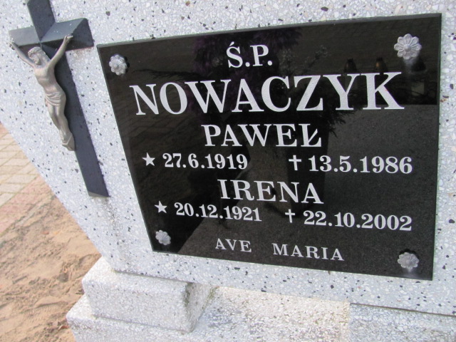 Paweł Nowaczyk 1919 Chodzież - Grobonet - Wyszukiwarka osób pochowanych