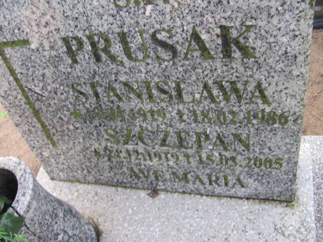 Szczepan Prusak 1919 Chodzież - Grobonet - Wyszukiwarka osób pochowanych