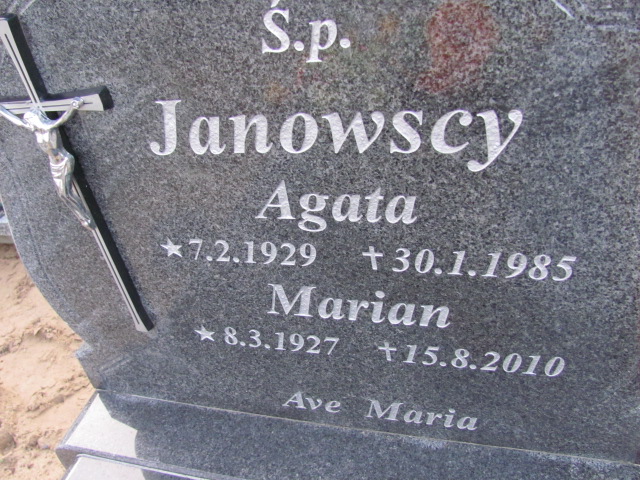 Marian Janowski 1927 Chodzież - Grobonet - Wyszukiwarka osób pochowanych