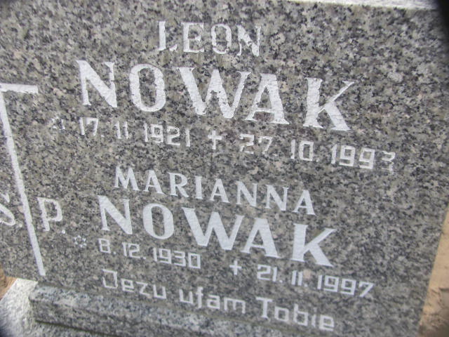 Marianna Nowak 1930 Chodzież - Grobonet - Wyszukiwarka osób pochowanych