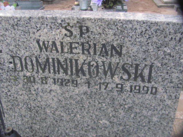 Walerian Dominikowski 1929 Chodzież - Grobonet - Wyszukiwarka osób pochowanych